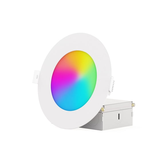 4 In & 6in Wi-Fi Smart Slim Recessed LED Downlight 9W 810LM 6 Pack Light