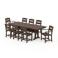 thumbnail image 2 of POLYWOOD Gulf Shores Patio Dining Set, 9pc, 2 of 11