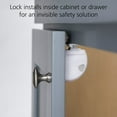 thumbnail image 2 of Safety 1st Adhesive Magnetic Lock System, 8 Locks And 2 Keys, White, 2 of 8