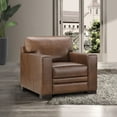 thumbnail image 1 of Emery Top-Grain Leather Arm Chair, Assorted Colors, 1 of 7