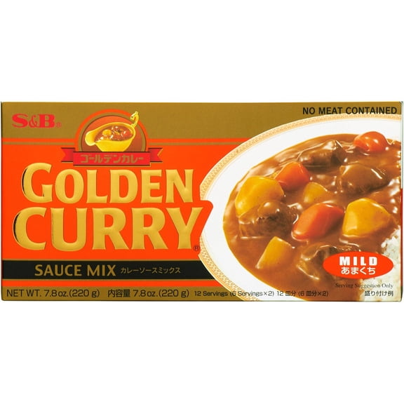 S&B Golden Curry Sauce Mix, Mild, 7.8 oz., 2 pk.