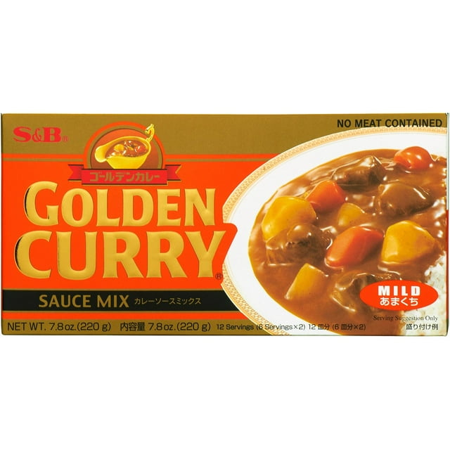 S&B Golden Curry Sauce Mix, Mild, 7.8 oz., 2 pk.