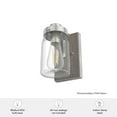 thumbnail image 5 of Hunter Devon Park with Clear Glass Bathroom Vanity Wall Light Fixture, 5 of 8