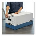 thumbnail image 6 of Bankers Box STOR/FILE Storage Box with Button Tie, White/Blue Letter, 12ct., 6 of 7