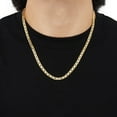 thumbnail image 5 of Beveled Mariner Chain Link Necklace in 14K Gold, 5 of 7
