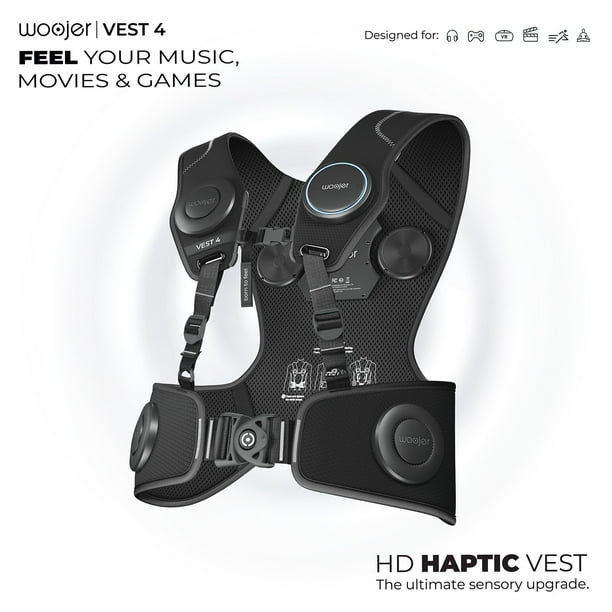 Woojer Vest 4 High-Fidelity Haptics - for VR, Games, Music, Movies