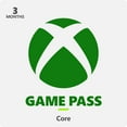 thumbnail image 1 of Xbox Game Pass Core Email Delivery Gift Card, Various Amounts, 1 of 1
