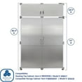 thumbnail image 8 of Seville Classics UltraHD Stacking Top Cabinet, 60” W x 24” D x 18.5” H, 8 of 12