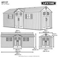thumbnail image 20 of Lifetime 20' x 8' Outdoor Storage Shed (Dual Entry), 20 of 20