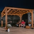 thumbnail image 7 of Backyard Discovery Arcadia Cedar Gazebo with PowerPort, Choose Size, 7 of 14