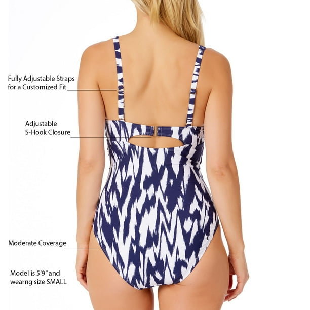 Anne Cole Limited Edition Drape Front One-Piece Swimsuit