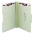 thumbnail image 2 of Smead 2" Expansion File Folder, 1/3 Cut Assorted Position Tab, 2 Fasteners, Legal, Gray Green, 25ct., 2 of 9