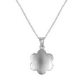 thumbnail image 5 of Diamond Cut Flower Pendant Necklace in 14K Gold, 5 of 6