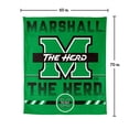 thumbnail image 7 of Logo Brands Marshall Thundering Herd 60"x70" Super Plush Blanket, 7 of 7