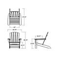 thumbnail image 5 of POLYWOOD Gulf Shores Adirondack Conversation Set with Fire Pit Table, 5pc, 5 of 7