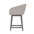 thumbnail image 15 of HH2 Home Upholstered Barrel Back Wood Adjustable Height Swivel Bar Stool, 15 of 19