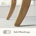 thumbnail image 3 of Member's Mark Savannah Cream Fabric Wood Trim Accent Chair, 3 of 8