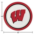 thumbnail image 2 of Wisconsin Badgers NCAA Round Paper Plates, 10", 85 ct., 2 of 6