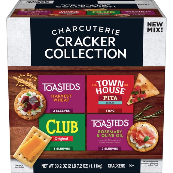Charcuterie Cracker Collection Variety Pack Crackers, 39.2 oz.