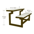 thumbnail image 11 of Lifetime Weather-Resistant Mocha Brown Convertible Bench, 11 of 12