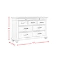 thumbnail image 2 of Brooks 9-Drawer Poplar Wood Dresser, Assorted Colors, 2 of 5