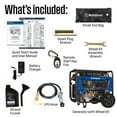 thumbnail image 6 of 12500/9500–Watt Westinghouse Tri Fuel Portable Generator With CO Sensor + Remote Electric Start, 6 of 14