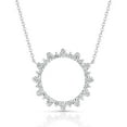 thumbnail image 3 of Set of Lab Created White Sapphire Pendants in Sterling Silver, 3 of 9