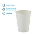 thumbnail image 3 of Dixie PerfecTouch White Insulated Paper Cups, Various Sizes, 3 of 6
