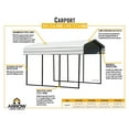 thumbnail image 18 of Arrow 10' x 15' x 9' Carport, 18 of 18
