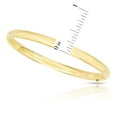 thumbnail image 7 of High Polished Hollow Bangle Bracelet in 14K Gold, 7 of 7