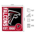 thumbnail image 3 of Logo Brands Atlanta Falcons 60"x70" Super Plush Blanket, 3 of 6