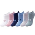 thumbnail image 1 of Under Armour Women's 6-Pack Cotton No-Show Sock, 1 of 16