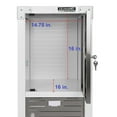 thumbnail image 9 of Seville Classics UltraHD 4-Door Stackable Locker Cabinets, 15" W x 18" D x 73.9" H, 9 of 14