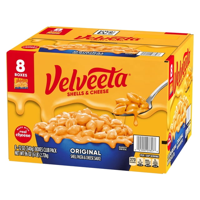 Velveeta Shells & Cheese Original, 12 oz., 8 pk.