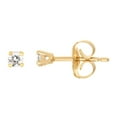 thumbnail image 3 of Micro Mini Diamond Stud Earrings in 14K Gold, 3 of 4