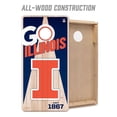 thumbnail image 3 of YouTheFan Illinois Fighting Illini 2'x4' Cornhole Board Set, 3 of 6