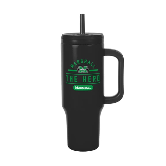 Logo Brands Marshall Thundering Herd Stainless Steel Leakproof Tumbler