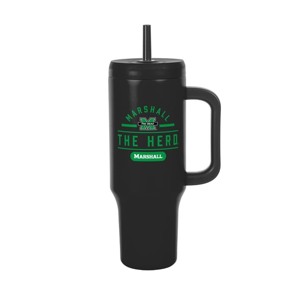 Logo Brands Marshall Thundering Herd Stainless Steel Leakproof Tumbler