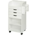thumbnail image 3 of Honey-Can-Do Rolling Craft Storage Cart, White, 3 of 5