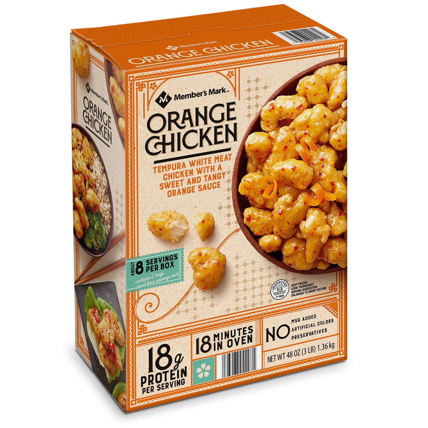 Member's Mark Tempura Orange Chicken, Frozen 48 oz. - Samsclub.com