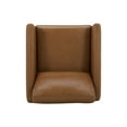thumbnail image 10 of Cole & Rye Modern Farmhouse Leather Swivel Accent Chair, 10 of 11
