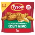 thumbnail image 1 of Tyson Garlic Parmesan Bone-In Oven Roasted Crispy Chicken Wings, Frozen, 4 lbs., 1 of 11