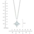 thumbnail image 5 of Lab Created Solitaire Diamond Pendant Necklace in 18K Gold, 5 of 7