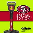 thumbnail image 4 of Gillette Labs NFL San Francisco 49ers Men's Razor, Handle + 8 Cartridges, 4 of 10