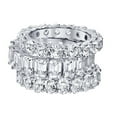 thumbnail image 5 of Lab Created White Sapphire Eternity Band in 14K Gold, 5 of 12