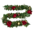 thumbnail image 2 of Member's Mark 9' Red Pre-Lit Decorated Garland, 2 of 4