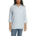 thumbnail image 1 of Nine West Women's Long Sleeve Double Gauze Button Up, 1 of 7