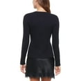 thumbnail image 2 of Express Women's Ribbed Button-Up Sweater, 2 of 7