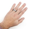 thumbnail image 4 of 0.20 CT. T.W. Round Cut Diamond Mens Band in Tungsten and Stainless Steel, 4 of 4