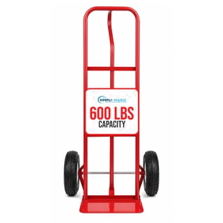 Simpli-Magic Hand Truck and Garage Moving Dolly, 600LBS – Heavy-Duty Moving Dolly Utility Platform Cart with 10" Wheels & Handle
